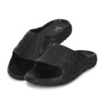 YOHO All-Terrain Sliders for Men | Cushioned Slippers| Lightweight | Waterproof | Classic Black- UK 9