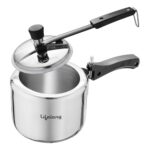Lifelong 2L Stainless Steel Pressure Cooker | Inner Lid Design with Silicone Gasket | Induction & Gas Compatible | 1.2mm Thick | Leak-Proof, Durable, Rust-Resistant Body ISI-Certified