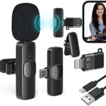 Careflection K8 Wireless Collar Mic for Type-C Android Cell Phone,Tablets & iPhone Supported Lavalier Microphone, Noise Reduction Lapel Mike -shoots,Youtubers, Video Recording,Facebook,Live Stream (1)