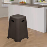 Nilkamal Strong & Durable Stool STL 29|For Living,Bed Room,Kitchen,Office|Stackable Stool(Brown, Pre-assembled)