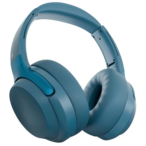Zebronics Duke Plus (2026 Upgrade) Wireless Headphones, BT v5.4, Upto 70hrs Playback, 40mm Drivers, Gaming Mode, ENC, Dual Pairing, Rapid Charge, AUX, 3 EQ Modes (Blue)