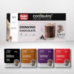 COCOSUTRA Sugar-Free Drinking Chocolate Mix | 20 Single-Serve Sachets (20g Each) | 4 Flavours x 5 Sachets Each – Swiss Vanilla, Mocha, Caramel & Hazelnut | Zero Sugar | Low Carb | Sweetened with Stevia & Erythritol | Gluten Free & Vegan | Enjoy Hot or Cold | 400g