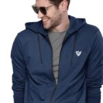 EYEBOGLER Mens Hooded Neck Full Sleeves Regular Fit Solid Jacket