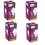 Philips 9-Watts E27 LED Warm White LED Bulb, Pack of 4, (Ace Saver) (packaging may vary)