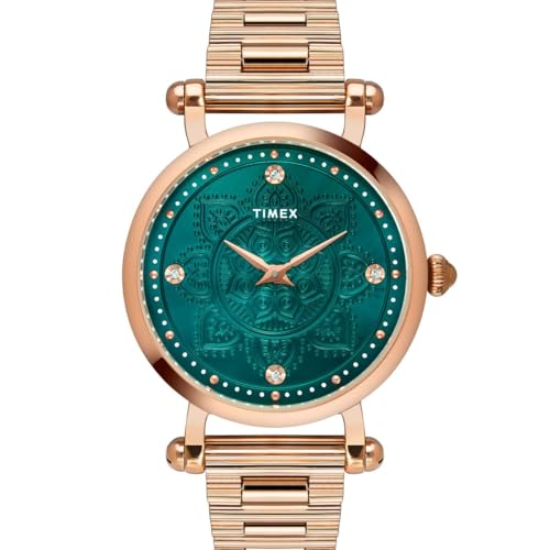 TIMEX Women Quartz Analog green-Dial-TWEL14303