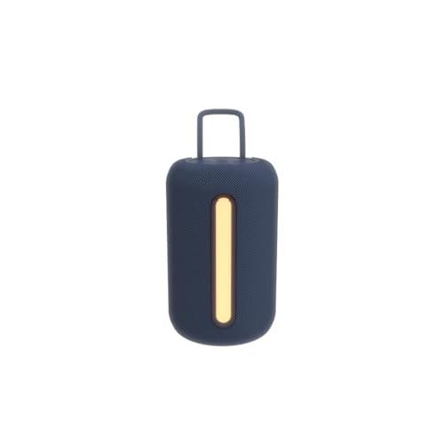 JUST CORSECA Sushi Shine 10W Bluetooth Speaker | V5.3 | FM, LED Light, USB, TF, TWS | 800mAh Battery | 6-Hour Playtime | 10m Range (Blue)