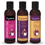Trycone Onion Oil, Shampoo & Conditioner Combo Pack | Nourishing Care | Repair, Strengthen & Reduce Split Ends | Frizz-Free, Voluminous Look | 3-in-1 Care Solution (Pack of 3)