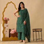 TRR CREATION STUDIO Printed Kurta, Salwar & Dupatta Set