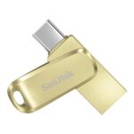 SANDISK Ultra Dual Drive Luxe Type-C 1TB, OTG, Upto 400MB/s, Pendrive, Gold, 5Y Warranty (SDDDC4-1T00-I35GD)