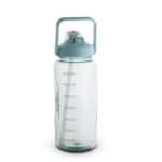 CELLO Gym Pro Large Inner Straw Sipper Water Bottle For Daily Use 2000 ml, Light Green | Stylish, Reusable & Unbrakable Leakproof Easy to Carry Handle Water Bottle For Fitness, Gym, Office & Outdoor