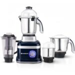 Wonderchef Cube 1000W Mixer Grinder, 4 Jars with Flow Breakers, Special Coarse Blade for Silbatta-style Khada Masala Grinding, Ideal for Grinding, Blending Chutney, Idli/Dosa Batter, 2-Yr Warranty