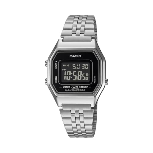 Casio Vintage LA680WA-1BDF Digital Black Dial Women (D408)