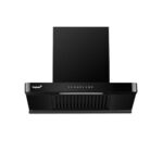 Livpure Altima 60 cm 1550m3/hr T-Shape Double Layer Baffle Filter Kitchen Chimney | Motor Power 200W | I-Magic Autoclean10 Years Warranty On Motor (2.5 Year Comprehensive) by Livpure | Black
