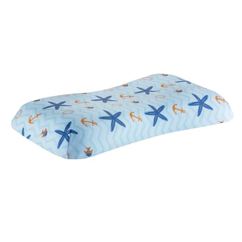 The White Willow Bed Pillow for Kids-Toddler Pillow for 2 Years to 8 Years-Contour Memory Foam Soft Pillow for Sleeping-Small Kids Pillow for Girls & Boys-Toddler Pillow Cover – Maring Blue