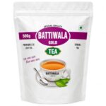 Battiwala Gold Tea 500g | Premium CTC Leaf Tea | Strong Taste & Rich Aroma | No Artificial Colour or Flavours | Everyday Chai