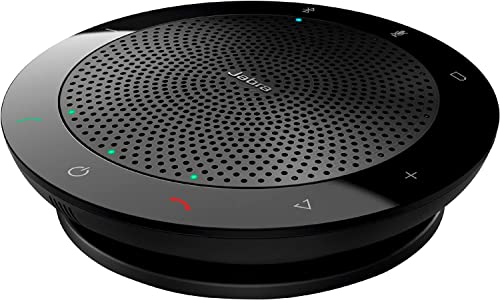 Jabra Speak 510 UC USB & Bluetooth Conference Speakerphone | UC Optimized for Zoom, Google Meet & Webex | Portable Speakerphone | HD Voice & 360° Mic Coverage