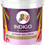 Indigo Exterior Wall Primer Gold Series | Durable Primer| Exterior Paint | 4 Liter | White