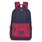 Tommy Hilfiger Bradenton Unisex Casual Backpack – Navy+Burgundy | 23 Capacity | Polyester | Padded & Adjustable | No. Of Compartment: 2 | Zipper Closure