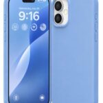 Silicone Case for iPhone 17, Soft-Touch Shockproof Phone Cover (Blue)