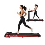 Cockatoo SmartWalk 1A Slimmest Walking Pad for Home, with Speed 1-6Km/Hr, 3HP Peak, 2-Level Incline Underdesk Treadmill (Max Weight:100 kg)