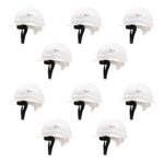 Robustt Safety Helmet – White (Pack of 10) | Adjustable Headband | Heavy Duty Material | As Per ISI Safety Standard | Non Irritant and Soft Fabric | Lightweight and Durable