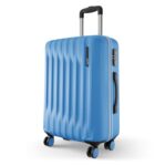 Safari Medium Ray Neo 8 Wheels 65cm size Check-in Trolley Bag, Hard Case Polycarbonate 360 Degree Wheeling Luggage for Men & Women, Travel Bag Suitcase for Travel, Trolley Bags for Travel, Marina Blue