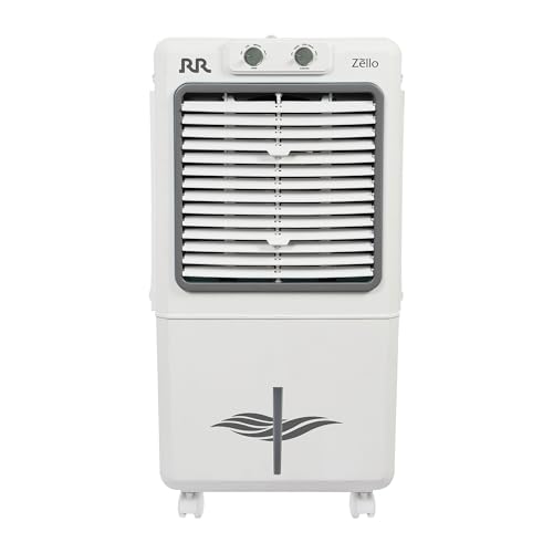 RR Zello 25 Ltr Personal Air Cooler with High Air Delivery, Honeycomb Cooling Pads | Inverter Compatibility| 1 year Warranty | 25L