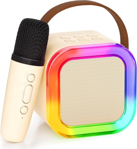 Toy Imagine Rechargeable Karaoke Mic with Speaker, Bluetooth, RGB Lights