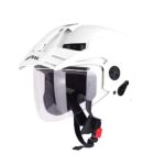 Steelbird SBH-23 Brutal ISI Certified Open Face Helmet Men and Women with Skull Cap