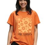 Bewakoof Women’s Graphic Print Boyfriend Fit Half Sleeve Round Neck Cotton Jersey T-Shirt_666782_Orange_M