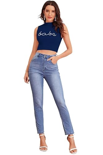 Stylish Casual Women’s Swiss T-Shirt | Soft Fabric | Round Neck Half Sleeve Tee Design No Babe_Blue__M