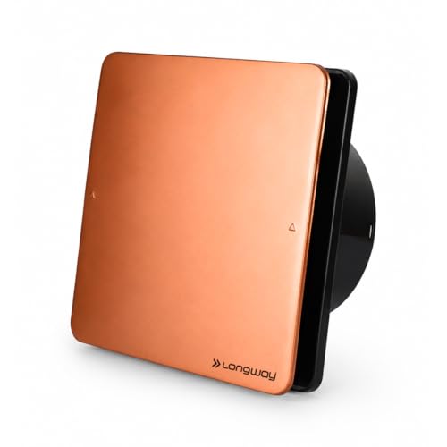 LONGWAY FreshX 6 Inch 150 mm Energy Efficient Exhaust Fan | High Speed Powerful Motor | Noiseless Operation & Easy to Clean | Suitable for Bathroom, Kitchen, Office | 2 Years Warranty (Copper)