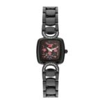 Helix By Timex Analog Watch for Women with Black Square Dial & Black Stainless Steel Bracelet Band Water Resistant Women’s Wrist Watches – TW063HL03T