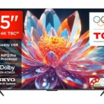 TCL 139 cm (55 inches) 4K Ultra HD Smart QLED Google TV | 120Hz Refresh Rate | 3GB RAM | Dolby Vision & Atmos | 55T8C