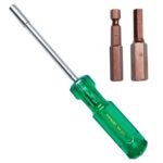 Taparia Make, Bit Holder Screwdriver with 50mm Single Side Bits of 1/4″ Hex Shank, S2 Grade, Of Tip Size – Hex 8, 10mm Suitable for DIY, Home, Professional & Industrial Applications
