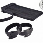 Inovera Cable Organizer Hook & Loop Tape – Wire/Cord Holder Management Strap Nylon Hook & Loop Cable Tie(Black Pack of 50)