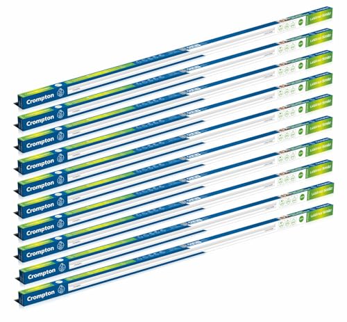 Crompton Laser Ray Smile 20W LED Batten, 4 Feet | 6500K, Pack of 10