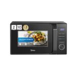 Midea 20 L Solo Digital Microwave Oven with 700W Microwave Power, 6 Auto Cook Menus, Multi-Stage Cooking (MMO20CXA-AMPEBK, Defrost by Time & Weight, 30s Quick Start)