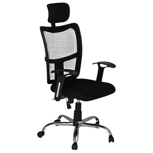 FABASIAN Ergonomic High Back Mesh Office Chair with Adjustable Headrest & Lumbar Support, Executive Computer Desk Chair with Armrests, Swivel Rolling Chair for Home Office