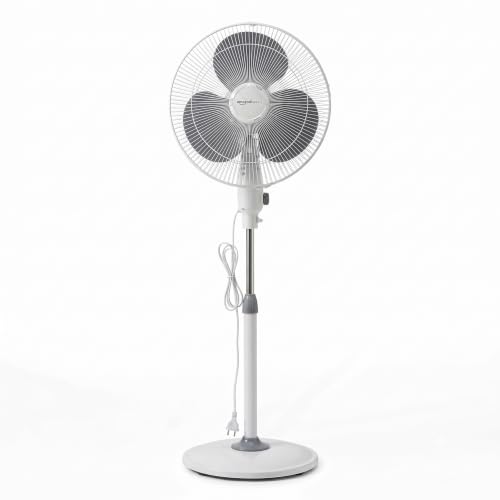 amazon basics 16-Inch Pedestal Fan | Tilting Head | 1400 RPM | Silent Operation| 400mm Sweep Length (Grey) (ABPFNS)