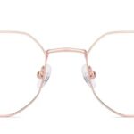 LENSKART BLU | Zero Power Blue Cut Computer Glasses | Anti Glare, Lightweight & Blocks Harmful Rays | UV Protection Specs | Gold | Men & Women | Small | LB E17491