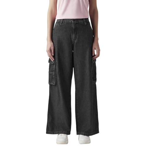 Levi’s Women’s Dark Grey Loose Fit Mid Rise Jeans