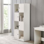 Home Centre | Helios Madison 4-Door Book Cabinet | Engineered Wood | White | 1 Year Warranty