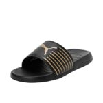 PUMA | Geo Slides | Black-Metallic Gold | 8UK