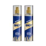 Layer’r SHOT Gold Passion Deodorant Body Spray for Men 135ml Pack of 2