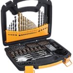 amazon basics Drill and Driver Multi-Bit Set – 100-Piece,Plastic,Straight