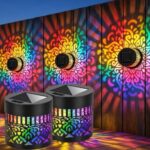 KROVIX Solar Mandala Light Outdoor Wall Decor