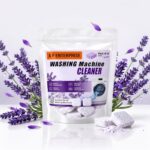 Washing Machine Cleaner Tablets 18 Pcs | Drum Cleaner & Descaler | Removes Odour, Limescale & Residue | Lavender Scent | Front Load & Top Load Machines