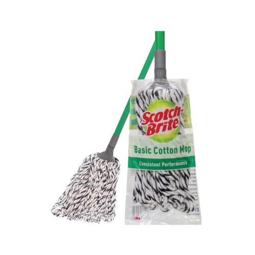 Scotch-Brite Chakra Handled Cotton Mop,Multicolor