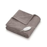 Beurer German Engineering HD 75 Electric Overblanket I Fast Heating Throwblanket I German Engineering I 6 Temperature Levels I Auto Shut-Off I Machine Washable 30°C I Overheat Protection I OEKO-TEX Certified I Removable Switch I Power of 100W I 3-Year Warranty